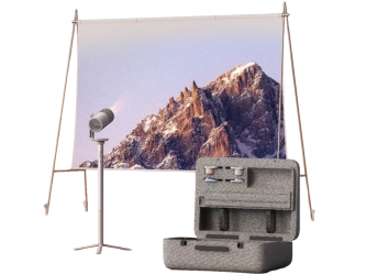 XGIMI MoGo 4 Laser Outdoor Collection | ultra mobilny projektor w zestawie z powerbase stand, ekranem, magnetycznymi filtrami oraz walizką