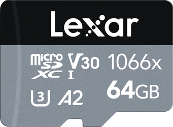 Lexar microSDHC SILVER 1066x UHS-I/U3/A2 R160/W70 (V30) 64GB