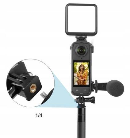 Frame Mount Uchwyt Obudowa Ramka Montażowa Statyw 2x Iso Do Insta360 X4 / X 4 / Pu979b