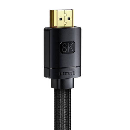 Kabel HDMI do HDMI Baseus High Definition 0.5m, 8K (czarny)