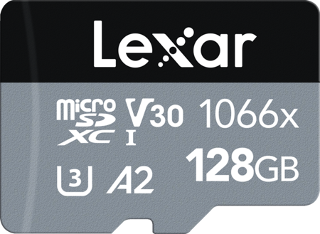 Lexar microSDXC SILVER 1066x UHS-I/U3/A2 R160/W120 (V30) 128GB