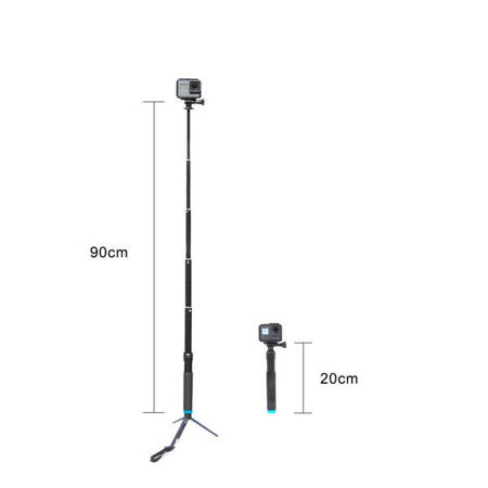 Statyw Monopod Grip Selfie 2w1 22-90cm Do Kamery Telesin / Gp-mnp-090-d