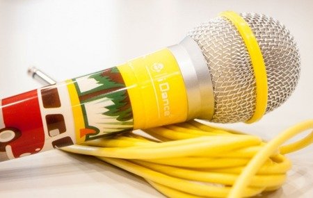 iDance Mikrofon CLM6 - żółty mikrofon przewodowy 