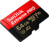 KARTA SANDISK EXTREME PRO microSDXC 64GB 200/90 MB/s A2 C10 V30 UHS-I U3