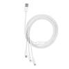 Kabel szybkiego ładowania Baseus Superior Data USB do M+L+C 3.5A 0.5M(White)